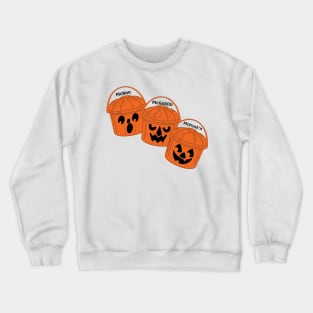 Halloween Pumpkin Buckets Crewneck Sweatshirt